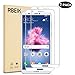 [2 Pack] Huawei P Smart Screen Protector Glass Full Cover - RBEIK 9H Hardness Full Coverage Bubble Free Tempered Glass Screen Protector for Huawei P Smart/Enjoy 7S 5.65-Inch Smartphone (White)