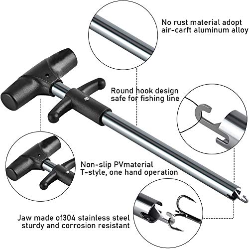 JOLIGAEA Angelzange, T-Typ Separator für Angelhaken, Fisch Greifer, 3 Stück Multifunktionales Edelstahl Angel Werkzeug… – Bild 6