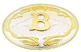 New Initial " B " Rodeo Big Cowboy Western Belt