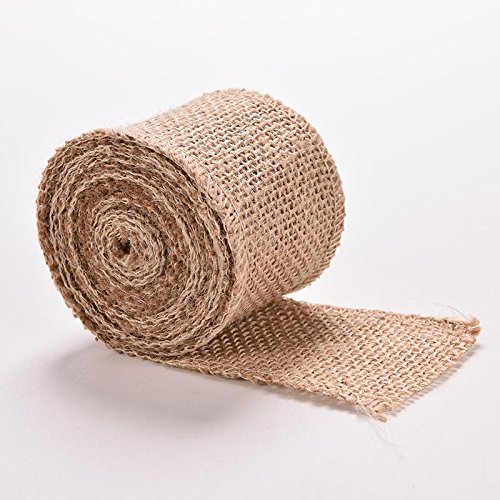 2 inch x 10 yards vintage jute hessian burlap ribbon ru…