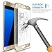 Ness-shop - Galaxy S7 Edge Screen Protector, S7 Edge Tempered Glass Full Coverage 3D Curved High Definition Ultra Clear Film Anti-Bubble Screen Protector for Samsung Galaxy S7 Edge – Gold