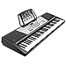 Hamzer 61-Key Digital Music Piano Keyboard - Portable Electronic Musical Instrument - LCD Display