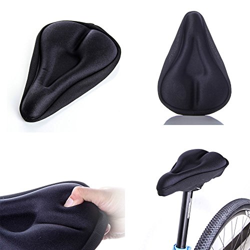 New Silicone Gel Thick Soft Bicycle Bike Cycling Saddle Seat Cover Cushion Pad