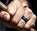 Saco Band Mens Silicone Rings Wedding Bands - 7 Pack (Middle Line Blue Red Black Gray, Silver, Dark Silver, Black, 8.5-9 (18.9mm))