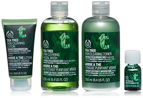The body shop tea tree 4-piece skincare regime kit