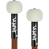 VANPHY Timpani Mallet Wool Felt Drum Mallets Maple Handle | Percussion instrument Accessories for Marimba Xylophone Glockenspiel Ideal for Beginner Adult &amp; Music Lovers