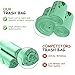 4 Gallon Compostable Bags 100% Biodegradable Trash Bags Extra Thick 0.85 Mils, Small Kitchen Compost Trash Bags, Food Scrap Yard Waste Bags, US BPI Free Compost Home Certified - 100 Count