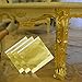 Gold Leaf Gold Foil Imitation Gold Leaf, Silver Leaf, Rose Gold Leaf for Slime, Arts, Gilding Crafting, Decoration, 300 Pieces