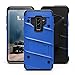 ZIZO Bolt Series for Samsung Galaxy S9 Plus Case Military Grade Drop Tested with Tempered Glass Screen Protector Holster Blue Black