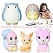 WATINC 5 Pcs DIY Forest Animals Squishy, Woodland Creatures Theme Jumbo Creamy Kawaii Soft Squishy Hand Toys for Kids for Education Toys