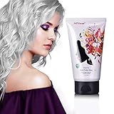 Fun Temporary Hair Color Wax Hair Dye Wax Hair Styling&Coloring Hair Wax for Halloween- Wash Off Easily - Fast Coloring on - Zero Damage to Hair (WHITE)