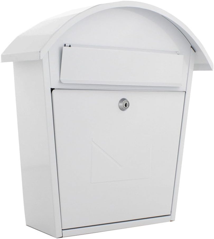 Rottner Jesolo Large Steel Front Loading Letter Box - White