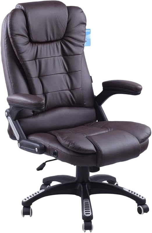 Amazon Com Office Swivel Chair Pu Ergonomics Computer Chair Boss Seats With Neck And Lumbar Support Height Adjustable And Tiltable Design Task Chair Color D Kitchen Dining