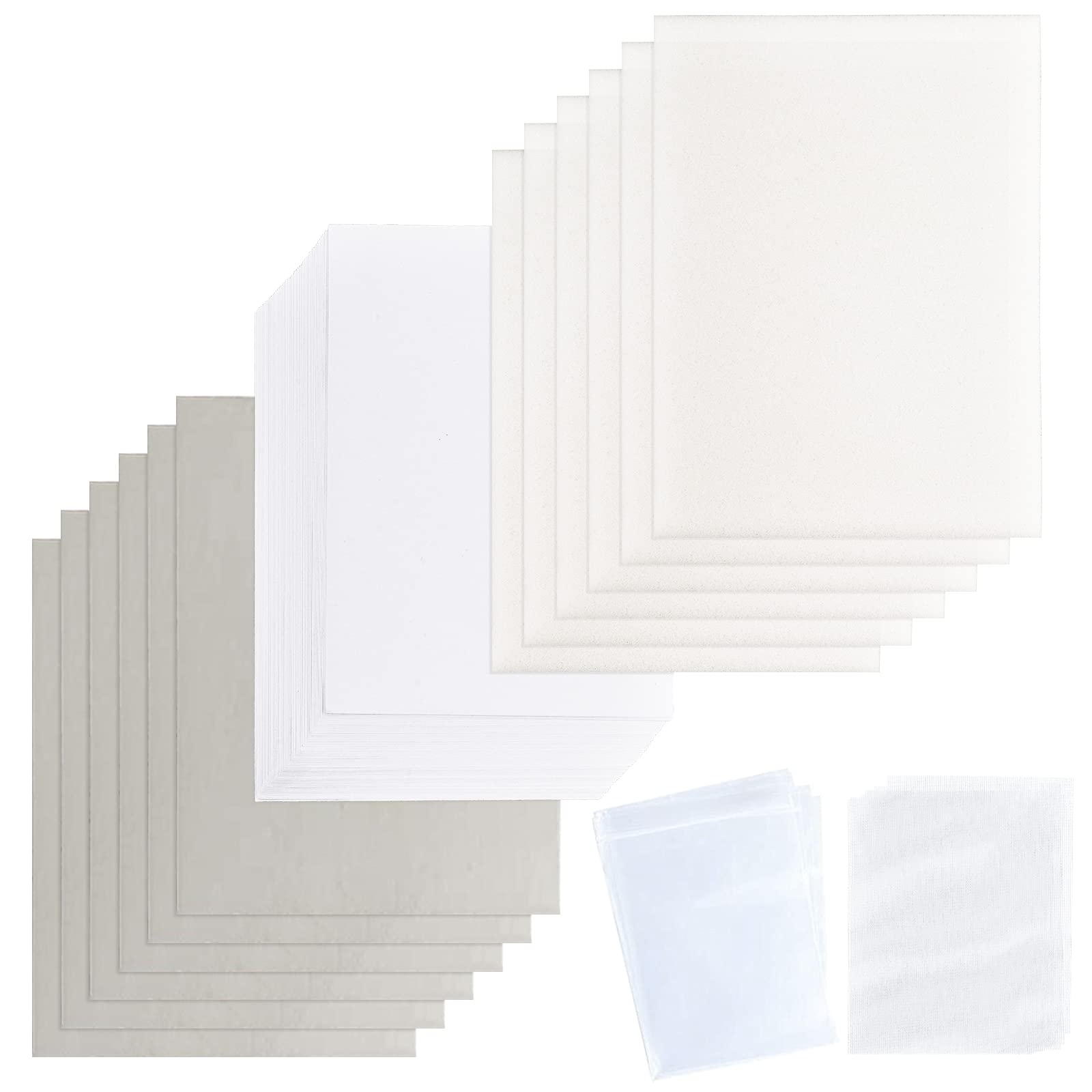 WANDIC Flower Pressing Accessories, Dried Flower Leaf Plant Fruit Pressing Replacements Kit For DIY Art Handicrafts Specimens Outdoor Learning