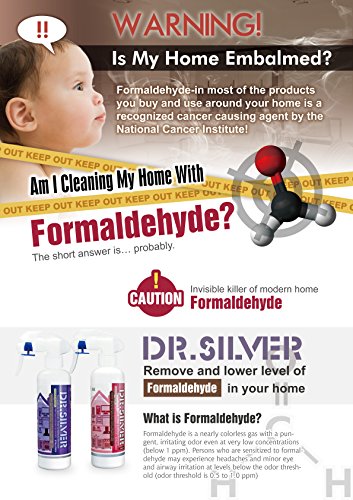 DR.SILVER Deodorizer Spray, Multi-Purpose Home Odor Eliminator, Remover Mold, Mildew, Odor, Formaldehyde, Bacterial, Fungus Out from Carpet, Mattress, Fabric, and Non-Toxic (Sakura Aroma) - Thumbnail 4