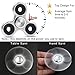 Fidget Spinner Toy Ultra Durable Stainless Steel Bearing High Speed 2-5 Min Spins Precision Metal Material Hand spinner EDC ADHD Focus Anxiety Stress Relief Boredom Killing Time Toys (Silevry)