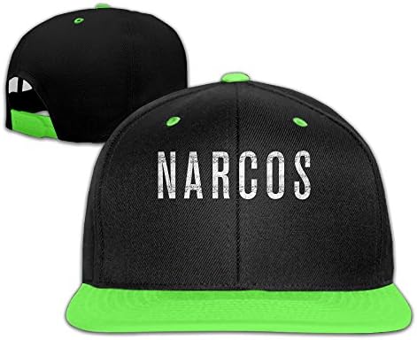 DHome Narcos Trucker Child Hip Hop Hats KellyGreen