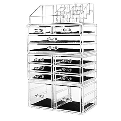 Fobuy Makeup Organiser Storage Clean Acrylic Cosmetic Jewellery