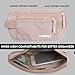 Travel Money Belt Waist Wallet RFID Blocking, Anti-Theft Passport Holder, Hidden Waist Stash for Men Women, Khaki (2 Credit Card RFID Blocking Sleeves Bonus)