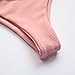 MOOSKINI Women's Strap Bathing Suit 2pcs Swimsuit Top Brazilian Bottom Padding Bikini Set (S, Pink)