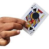 MilesMagic Magician's Impossible Hole Magic Trick Use Any Small Object Thru Card Gimmick | Highly Visual Classic Bicycle Hollow Card Trick | for Street Magic or Stage Magic Tricks