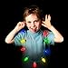 Windy City Novelties 20 Pack LED Christmas 9 Bulb Necklace with 6 Light Dynamic Modes for Adults and Kids Christmas Parties