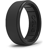 Enso Rings Classic Rise Silicone Ring - Timeless with a Twist - Made in The USA - Comfortable, Breathable, and Safe