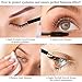Proteove Makeup Lash Mascara - Voluminous Dual Thickening & Lengthening Mascara, Waterproof & Smudge-proof Advanced Product for Long Lavish Eyelashes, Black（Eyelash Growth Serum Included）