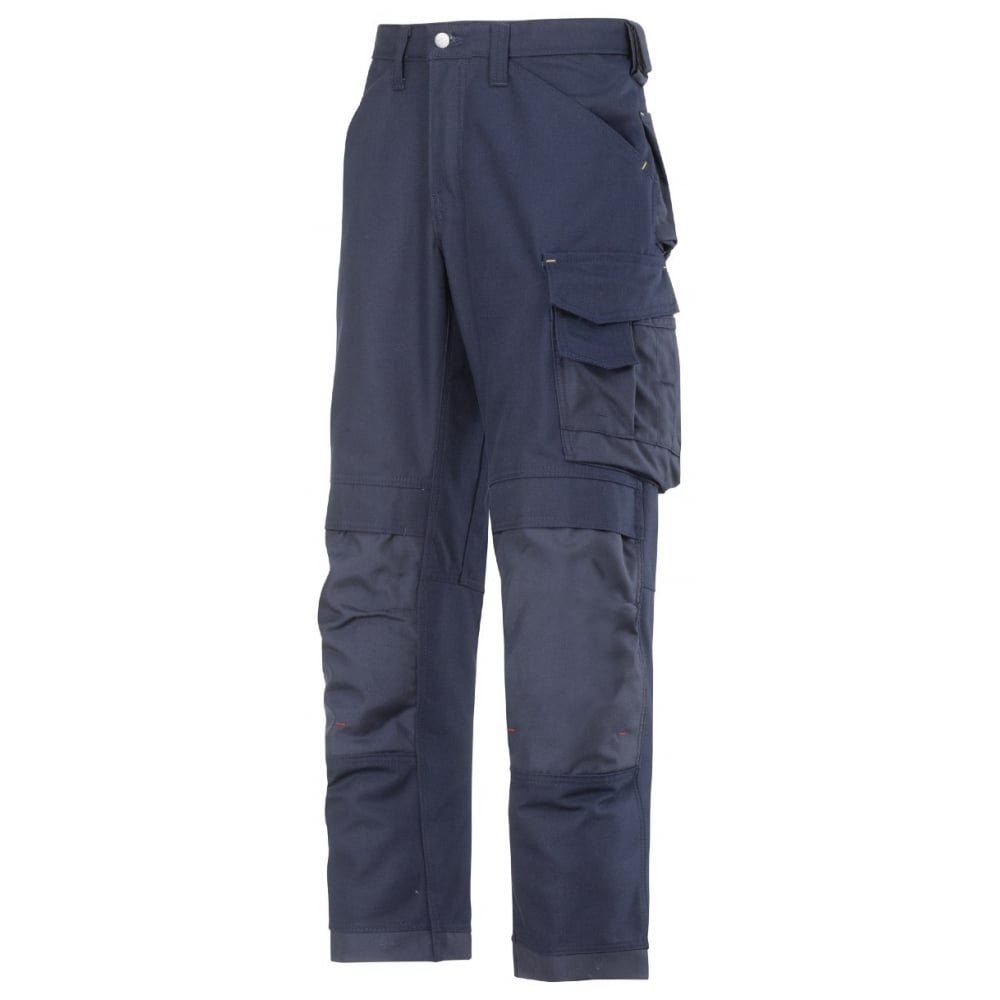 Snickers 33149595042 Size 42 "Canvas+" Craftsmen Trousers - Navy Blue