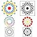 SUBANG 50 Pack Mandala Dot Painting Templates Stencils for Painting on Wood, Fabic, Glass, Metal and Walls Art (3.5x3.5inch)