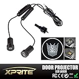 Xprite 5w 4th Generation 2x LED Car Door Laser Projector Ghost Shadow Step Light Logo for Transformers Decepticons