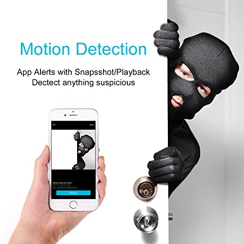 LaView-Wireless-Security-Camera-1080P-HD-Indoor-Outdoor-Home-Surveillance-WiFi-IP-Camera-IP65-Waterproof-Two-way-Audio-Night-Vision-Motion-Alarm-Baby-Monitor-Nanny-Cam-with-16GB-MicroSD-Card-White