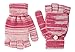 Sportoli Women's and Girls' Kids 3-Piece Cable Knit Cold Weather Accessory Set Warm Fleece Lined Pull On Hat Scarf and Gloves