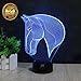 Huiyuan Horse Lamp 3D Illusion Children Night Light Lamp Birthday Festival Gift Table Desk Lamp for Kids Girls Horse Lovers by HUI Yuan