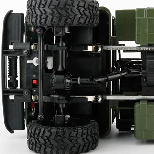 For Christmas,Sunfei WPL B-24 1:16 4WD Large RC Military Truck Wireless Remote Control Car Toy (Green)