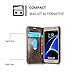 Galaxy S7 Case,AKHVRS Premium Flip Leather Wallet Phone Case - [Card Slot] [Flip] [Wallet] [Magnetic Closure] for Samsung Galaxy S7,Brown