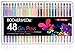 Boomer & Cole Ultra Fine Tip Gel Coloring Pens, Set of 48 | Assorted Colors with 12 Each Pastel, Neon, Metallic & Glitter + Case