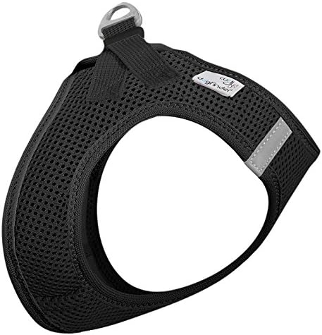 Curli Vest Harness Air-Mesh Dog Harness Pet Vest No-Pull Step-in Harness with Padded Black M