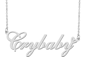 Aoloshow Personalized Heart Name Necklace Gold Custom Any Names Stainless Steel Jewelry for Womens Graduation