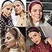 Headbands for Women Padded Headbands - 1PCS Velvet Headband Elegant Headbands Hairpins Headwear Barrette Styling Tools Accessories for Women and Ladies,Black