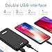 Portable Charger Vancely 10000mAh Power Bank Ultra-Compact Battery Pack with 4.8A Output Dual USB Ports Portable Battery Charger Compatible with iPhone iPad and More