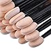 eBoot 150 Pack Disposable Dual Sided Eyeshadow Brush Sponge Tipped Oval Makeup Applicator (Black)