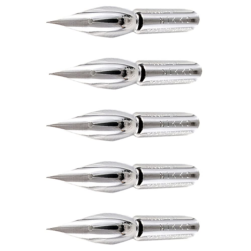 Nikko Manga Pen Nib Saji Pen Crome - Point Hard - 5pc