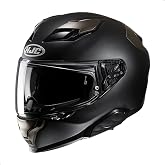 HJC F71 Adult Street Motorcycle Helmet - Semi-Flat Black Titanium / X-Small