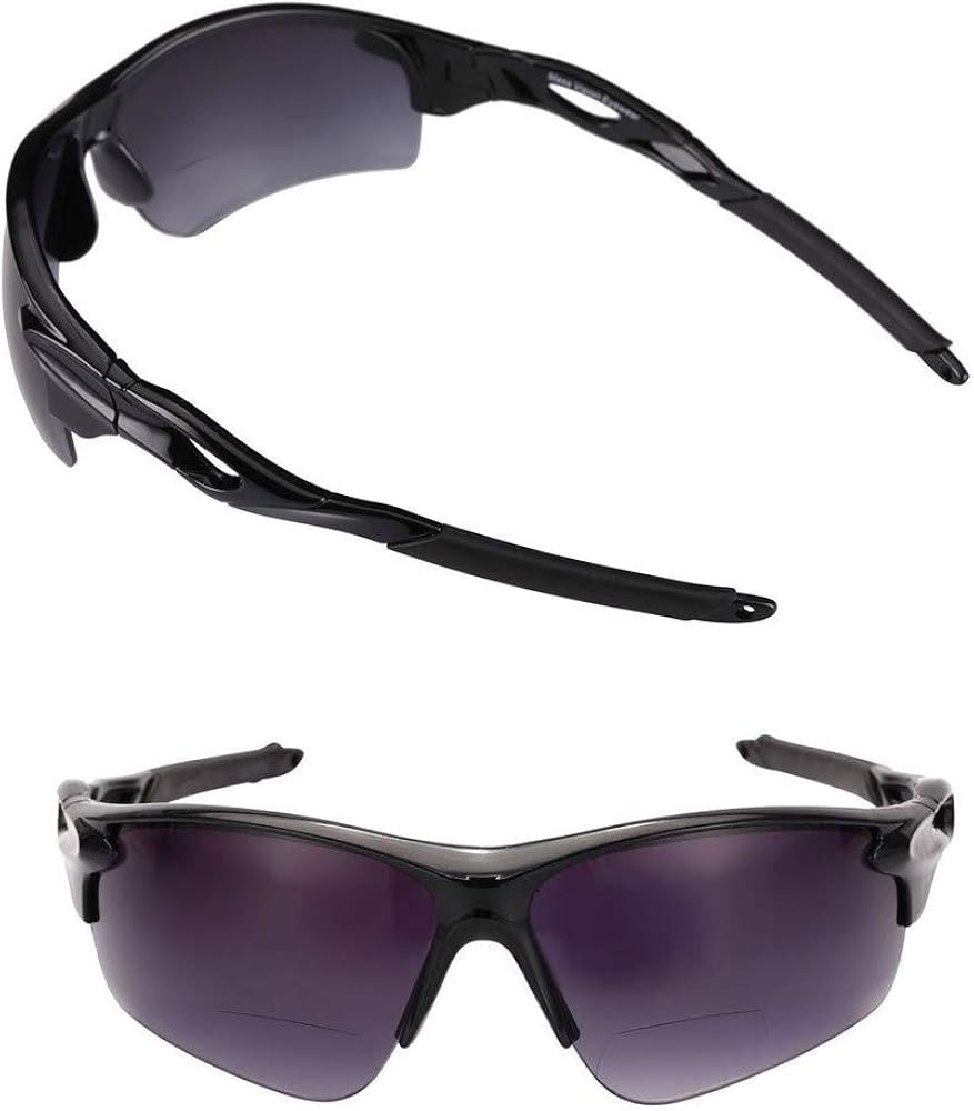 "The Athlete" 2 Pair of Precision Sport Wrap Bifocal Sunglasses Reading