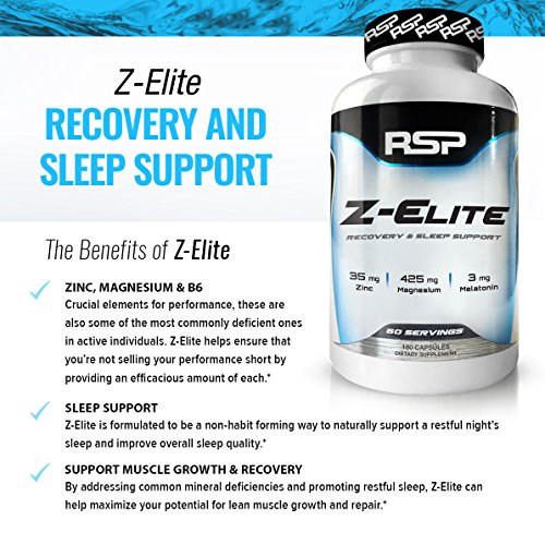 ZElite Natural Sleep Support Supplement, Nighttime Muscle Recovery
