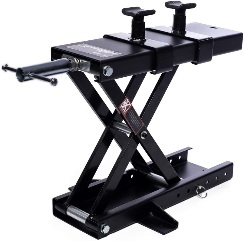 Apextreme 1100 LB Motorcycle Lift Center Scissor Lift Jack Wide Deck