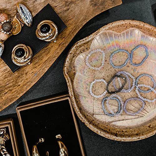 BESTOYARD Ring Holder Shell Bowl Ring Jewelry Holder Glass