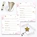 Pink and Gold Predictions for Girls Baby Shower Games (15 Pack)