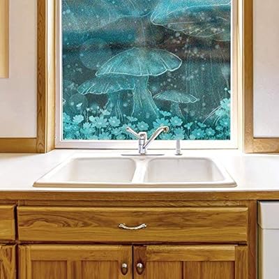 Window Film for Privacy Starry Sky Large Decorative...